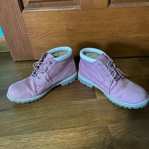 pink Timberlands